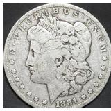 1881 Morgan Silver Dollar