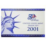 2001 US Mint Proof Set MIB