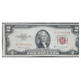 1953 B $2 Red Seal Legal Tender Nice Note