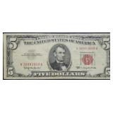 1963 $5 Red Seal Legal Tender Bank Note
