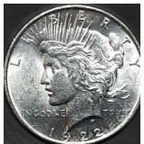 1922 Peace Silver Dollar Gem BU