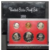 1980 US Mint Proof Set w/ SBA Dollar