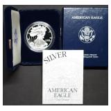 2002 W 1oz Proof Silver Eagle MIB