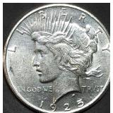 1925 Peace Silver Dollar Gem BU