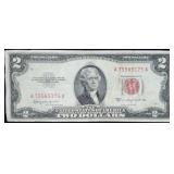 1953 C $2 Red Seal Legal Tender Nice Note