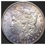 1897 Morgan Silver Dollar BU Fully Toned