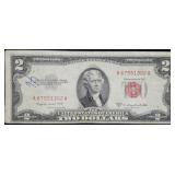 1953 B $2 Red Seal Legal Tender Nice Note