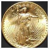 1924 $20 St Gaudens Gold Double Eagle Gem BU