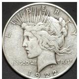 1922 Peace Silver Dollar