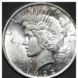 1922 Peace Silver Dollar Gem BU