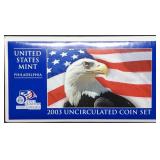 2003 Philadelphia 10-Coin Mint Set in Envelope