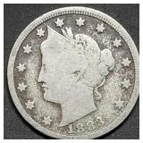 1883 with Cents Liberty V Nickel, Key Date