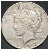 1934-S Peace Silver Dollar, Key Date
