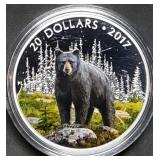 2017 Canada 1oz .999 Silver Wildlife Colorized