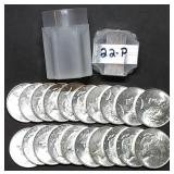 Full Gem BU Roll 1922 Peace Silver Dollars MS63/64