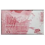 1999 Denver 10-Coin Mint Set in Envelope