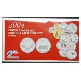 2004 Denver 11-Coin Mint Set in Envelope