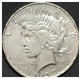1927-D Peace Silver Dollar