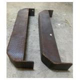 2 - Diamond Plate Steel Trailer Fenders