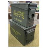 2 - .30 Steel Ammo Cans