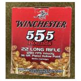 555 rnds Winchester .22LR Ammo
