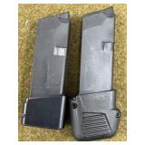 2 - Glock 9mm 6 rnd Magazines