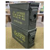 2 - .30 Steel Ammo Cans