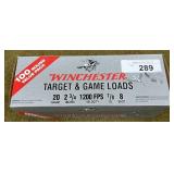 100 rnds Winchester 20ga Shotshells