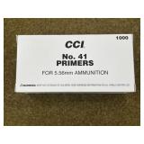 1000 CCI No.41 Small Rifle Primers