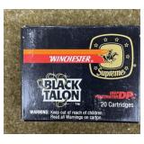 20 rnds Winchester BT 9mm Ammo