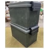 2 - Large Plastic Ammo Cans