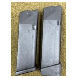2 - Glock .45 Cal 13 rnd Magazines