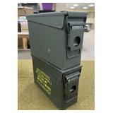 2 - .30 Steel Ammo Cans