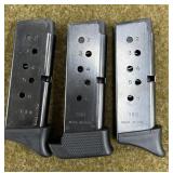 3 - Ruger .380 Auto 6 rnd Magazines