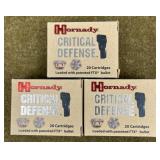 60 rnds Hornady .40 S&W Defense Ammo