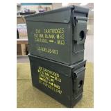 2 - .30 Steel Ammo Cans