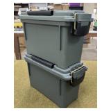 2 - .30 Cal Plastic Ammo Cans