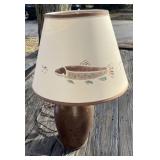 Table Lamp with Fish Shade