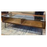 Oak and Glass Coffee Table