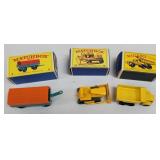3 Matchbox Cars