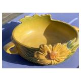 Roseville Sunflower Bowl