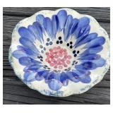 Stoneware Floral 6 1/2" Bowl