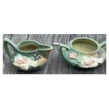 Roseville Creamer and Sugar