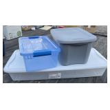 3 - Storage Totes with Lids