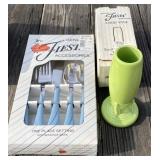 Fiesta Vase and Flatware