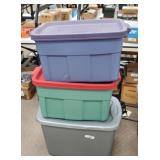 3 Storage Totes w/ Lids