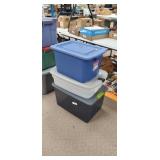 3 Storage Totes w/ Lids