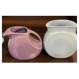 Fiesta Pitcher and Vase