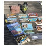 Postcards and Decorative Vase