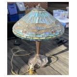 Dragonfly Leaded Stained Glass Lamp